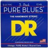 DR Strings Pure Blues PHR-10-3PK