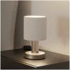 | Eglo 31841 - Stolová lampa MONTETTO 1xE14/40W/230V biela/matný chróm | 31841