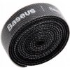 Baseus Rainbow Circle hook and loop 1m čierna ACMGT-E01
