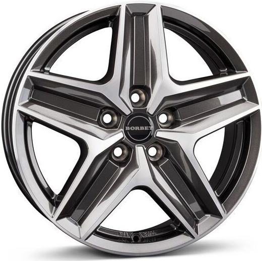 Borbet CWZ 7.5x18 5x120 ET43 mistral anthracite gloss