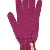 Kama pletené Merino rukavice RB209 144 - purpurová M M - purpurová