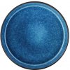 Bitz Čierny/modrý tanier z kameniny 27 cm Gastro Dark Blue/Black