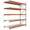 Majster Regál Kovový regál LONGSPAN 200x240x100-5-Metal, Pozinkované/Oranžová