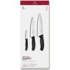 Sada nožov SWISS CLASSIC, sada 3 ks, čierna, plast, Victorinox