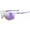 Uvex Axos Set - white matt/mirror purple uni
