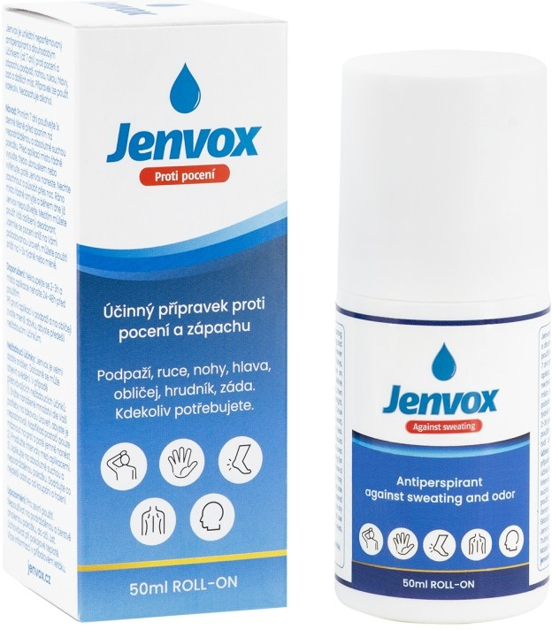 Jenvox roll-on proti poteniu a zápachu 50 ml