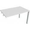Hobis Pracovný stôl Uni k pozdĺ. reťazeniu, 120x75,5x80 cm, biela/sivá