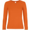 B&C Dámske tričko s dlhým rukávom TW08T Urban Orange M