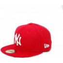 New Era 39thirty MLB League Basic NY Yankees Scarlet White