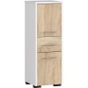 KÚPEĽŇOVÁ SKRINKA FIN STĹP 30 2D 1SZ 85cm PK BIELA / SONOMA