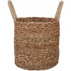 Košík s ušami z morskej trávy prírodná, pr. 23 x 23 cm