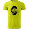 Florbal maska - Klasické pánske tričko vyššej gramáže - S ( Limetková )