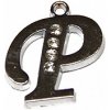 Kovový prívesok Písmenko P