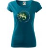 Ryba s prútom - Dámske tričko Pure - L ( Petrolejová )
