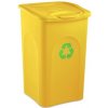 Manutan Plastový odpadkový kôš BEGREEN na triedený odpad, 50 l, žltý
