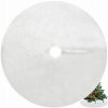 Ruhhy 22228 Deka pod vianočný stromček chlpatá 150 cm biela