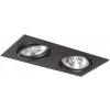 RENDL zápustné svietidlo PASADENA G53 SQ II čierna 12V G53 2x50W R12705