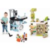 Set práčovňa a Bio obchod Rowenta Wash&Clean Smoby s elektronickým vysávačom so zvukom a potravinami