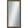 DANTIK - Zrkadlo v rámu, rozmer s rámom 60x120 cm z lišty ZVRATNÁ čiernozlatá plast (3071)