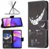 Peňaženkové kožené puzdro Colored Drawing Pattern na Motorola Moto E20 / E30 / E40 - Smirk