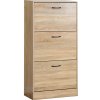 Botník s priehradkami G1016 OAK, dub, 3 poschodia