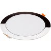 Mini LED panel okrúhly Slim zapustený 24W, 3000K, 2000lm, chróm VT-2407CH (V-TAC)