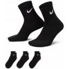 Nike Ponožky Everyday Lightweight Ankle 3 Pak čierne veľkosť 35-38
