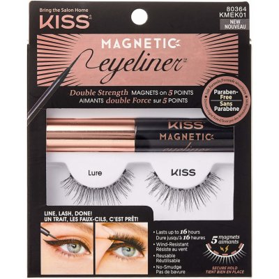 KISS Magnetické umelé riasy s očnými linkami (Magnetic Eyeliner & Lash Kit) 07 Charm