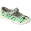 BEFADO 114Y484 dievčenské balerínky zelené 34 114Y484_34