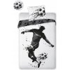 FARO Obliečky Futbalista čiernobiele Bavlna 140x200 70x90