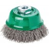 Hrncová kefa inox 65 x 0,35 mm M14 Lessmann 421367, vlnitý drôt (EDE79870065)