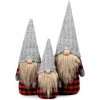Tutumi Súprava 3 ks vianočných škriatkov ELF 055 sivá/červená/čierna