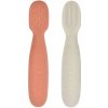 Beaba Prvé trénovacie lyžičky silikónové Terracotta/Velvet Grey 913579BB