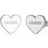 Guess Slušivé oceľové náušnice Srdce JUBE02171JWRHT/U
