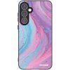 Picasee silikónový čierny obal pre Samsung Galaxy A55 5G A556B - Pink liquid