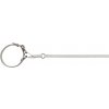 Trixie Vodítko s obojkom 1,2m/42cm strieborné