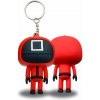 MixPick Squid Game dozorcovia - 3D prívesok na kľúče 6cm Dozorcovia: Štvorec - dozorca