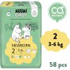 MUUMI BABY 2 Newborn 3-6 kg eko plenice 58 kos