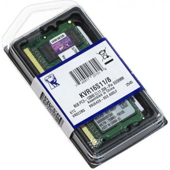 Kingston DDR3 8GB 1600MHz CL11 KVR16S11/8