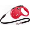 Vodítko FLEXI Classic New M lanko 5m/20kg červená