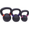 Sada powdercoated kettlebellu Sportago Ironside - 6 + 8 + 10 kg