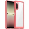 Ochranný kryt Colorful Acrylic case červený – Sony Xperia 10 V