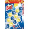 Bref Power Aktiv 4 Formula Lemon WC blok pre hygienickú čistotu a sviežosť vašej toalety, farbivá voda, Mega balenie 3 x 50 g