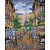 zuty Útulná ulička pod Eiffelovkou 80 x 100 cm vypnuté plátno na rám 8596530033837