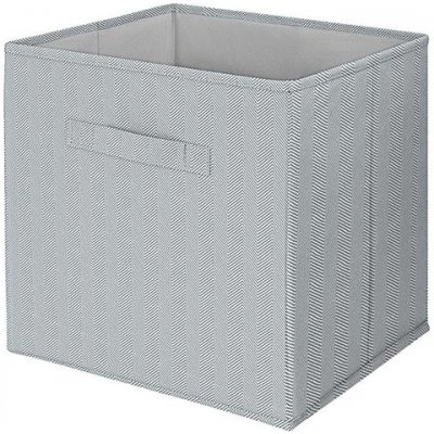 Compactor Skladací úložný box BOSTON do police a knižnice 31 × 31 × 31 cm, sivý