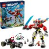 LEGO ® 71497 Cooperov tigrí robot a Zerov hot rod