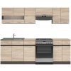 JUNONA LINE dub sonoma 180/240 cm, kuchynský komplet