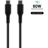 Fixed FIXDLS-CC12-BK Liquid silicone nabíjací a dátový, PD USB-C/USB-C na iPhone/iPad/MacBook/AirPods, 1,2m, černý