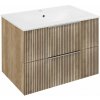 Sapho CIRASA umývadlová skrinka 69,8x52x46cm, dub alabama strip CR701-2322