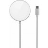 MagSafe bezdrôtová nabíjačka Epico Qi2 Mag+ bezdrôtová nabíjačka s integrovaným káblom - strieborná (9915111300052)